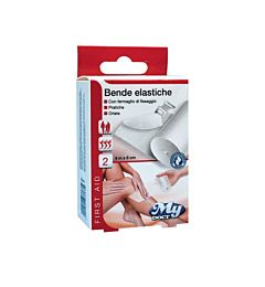 CEROTTI BENDE ELASTICHE 4MX6CM 2 PZ CON FERMAGLIO