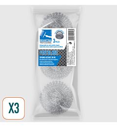 SPUGNE IN ACCIAIO INOX 30G - 3PZBriantina
