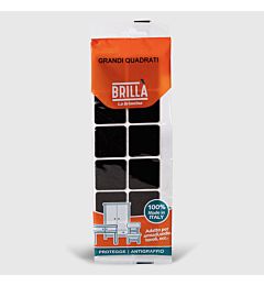 FELTRINI QUADRI - MARRONE 40x40MM - 12PZBriantina