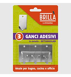 GANCI ACCIAIO RETTANGOLARI - 3PZBriantina