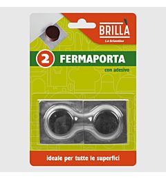 FERMAPORTA TONDO - MARRONE - 2PZ