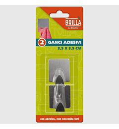 GANCI ACCIAIO QUADRATI - 2 PZBriantina