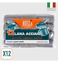 TAMPONI IN LANA D'ACCIAIO - 12PZBriantina