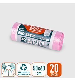 SACCHI SPAZZATURA - ROSA 30L - 20PZ