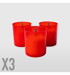 LUMINI IN CERA 10/B - ROSSO - 3PZLa Briantina