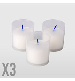 LUMINI IN CERA 10/B - BIANCO - 3PZLa Briantina