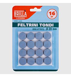 FELTRINI TONDI ANTIATTRITO 20MM - 16PZ