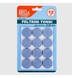 FELTRINI TONDI ANTIATTRITO 30MM - 12PZ