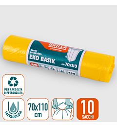 SACCHI SPAZZATURA - GIALLI 110L - 10PZ