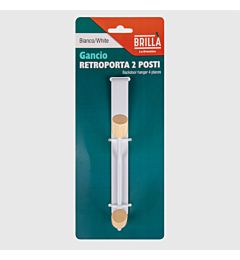 GANCIO RETROPORTA 2 POSTI - BIANCOBriantina