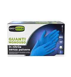 Guanti Monouso in Nitrile Blu - Taglia M - 100pzGio Style