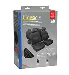 SET FODERE AUTO COORDINATE LINEAR GRIGIO