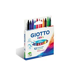 PASTELLO CERA GIOTTO SCATOLA 12 COLORI    2812