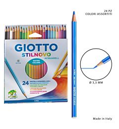 PASTELLO GIOTTO STILNOVO ACQUAR. 24 COL. APP. 2558Giotto