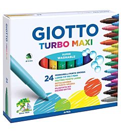 PENNARELLO TURBO MAXI SCATOLA 24 COLORI CARTONEGiotto