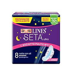LINES SETA ULTRA NOTTE CON ALI - 8PZ