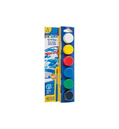 CARIOCA TEMPERA VASETTO 25 ML SCAT. 6PZ CON PENNELCarioca