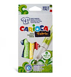 CARIOCA PENNARELLI PER TESSUTI MAXI 6PZ