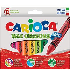CARIOCA PASTELLI A CERA MAXI 12PZ