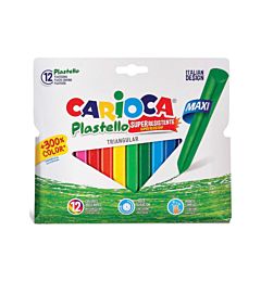 PASTELLO CARIOCA MAXI TRIANGOLARE 12 COL.  42671Carioca