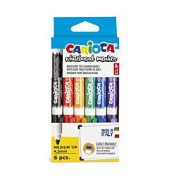 CARIOCA MARKER LAVAGNA BIANCA PUNTA MEDIA 6PZ