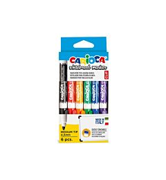 MARKER PER LAVAGNA CARIOCA PZ.6 PUNTA MEDIA 42921