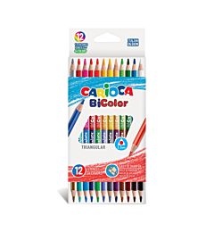 CARIOCA MATITE TRIANGOLARI BICOLOR 12PZ
