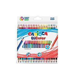CARIOCA COLORI BI-COLOR TRIAN.24PZ