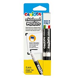 CARIOCA MARKER LAVAGNA BIANCA NERO 2PZ