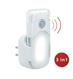 LUCE NOTTURNA CON SENSORE 3 IN 1 - NIGHT GUARD 2Velamp