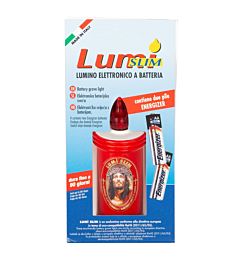 LUMINO A BATTERIA SLIM ROSSO - LUCE ROSSA