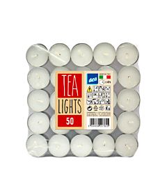 DEA TEALIGHTS BIANCHI - 50PZ