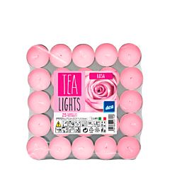 DEA TEALIGHTS - ROSA - 25PZ