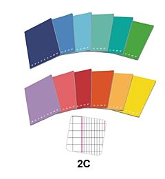QUADERNO A4 MONOCROMO 80g/m²- RIGHR 2C + QUADRETTO