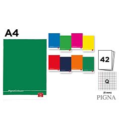 QUADERNO A4 PIGNA COLOURS  80g/m²- QUADRETTI Q