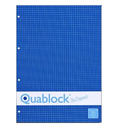 BLOCCO A4 QUABLOCK 4 FORI  QUADRETTI 5MM