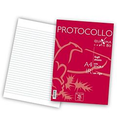 FOGLI PROTOCOLLO 80g/m² RIGHE 1R 20 FOGLI