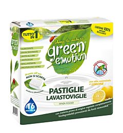 Green Emotion Pastiglie lavastoviglie Limone - 16pzGreen Emotion