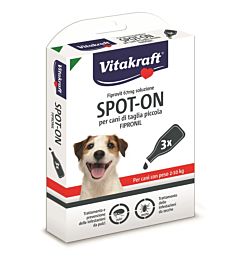 Spot On Fipronil per Cani Taglia Piccola - 3x0,67mlVitakraft