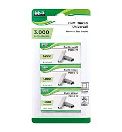 LEBEZ PUNTI ZINCATI PASSO 10 3000PZ