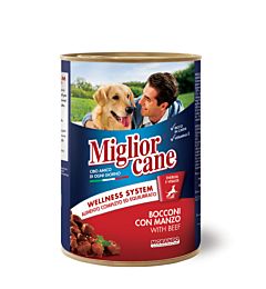 Migliorcane - Bocconi con Manzo - 405g