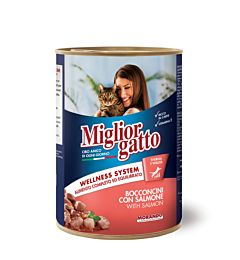 Migliorgatto - Bocconcini con Salmone - 405g