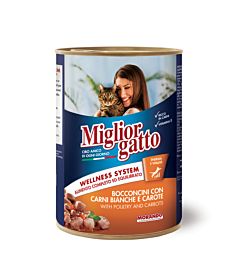 Migliorgatto - Carni Bianche e Carote - 405g