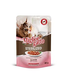 Migliorgatto Sterilized - Salmone in Gelatina - 85g