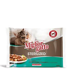 Migliorgatto Sterilized - Bocconcini in Gelatina Mix - 4x85g
