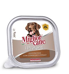 Migliorcane I Preferiti - Patè con Coniglio e Pollo - 300gMorando