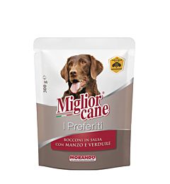 Migliorcane I Preferiti - Manzo e Verdure in Salsa - 300gMorando
