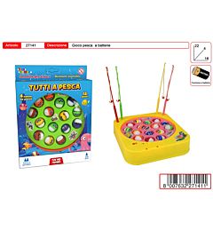 TUTTI A PESCA SET 4 CANNE + 15 PESCI