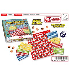 TOMBOLONE 24 CARTELLE CON FINESTRELLE