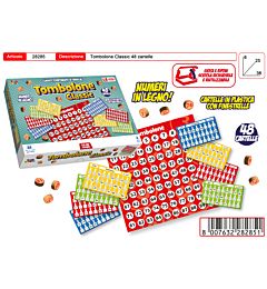 TOMBOLONE 48 CARTELLE CON FINESTRELLE